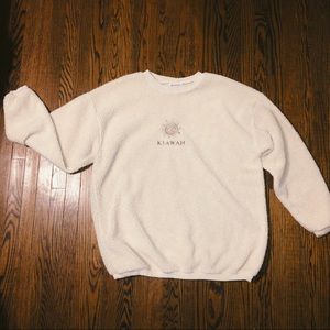 Vintage crewneck sherpa Kiawah Carolina sweatshirt